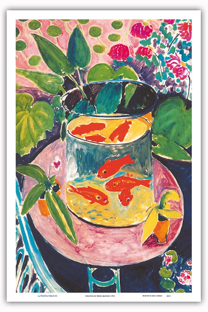 Amazon.com: Goldfish - From an Original Color Painting by Henri